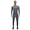 Grey, variant on Men's Compression Outfits Cool Long Sleeve Athletic Sets 2 Piece Sports Base Layer Workout Leggings Red L