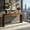 Warm Oak, variant on Demi Bonn Modern Wooden Console Table, 62" Slim Entryway Table with Geometric Inlay, Floating Crossbeam Design for Hallway, Living Room & Bedroom, Beige