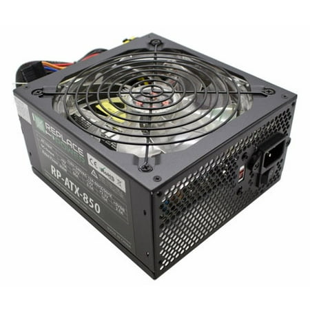 Replace Power RP-ATX-850W-RD 850W ATX Power Supply Red LED SATA 12V