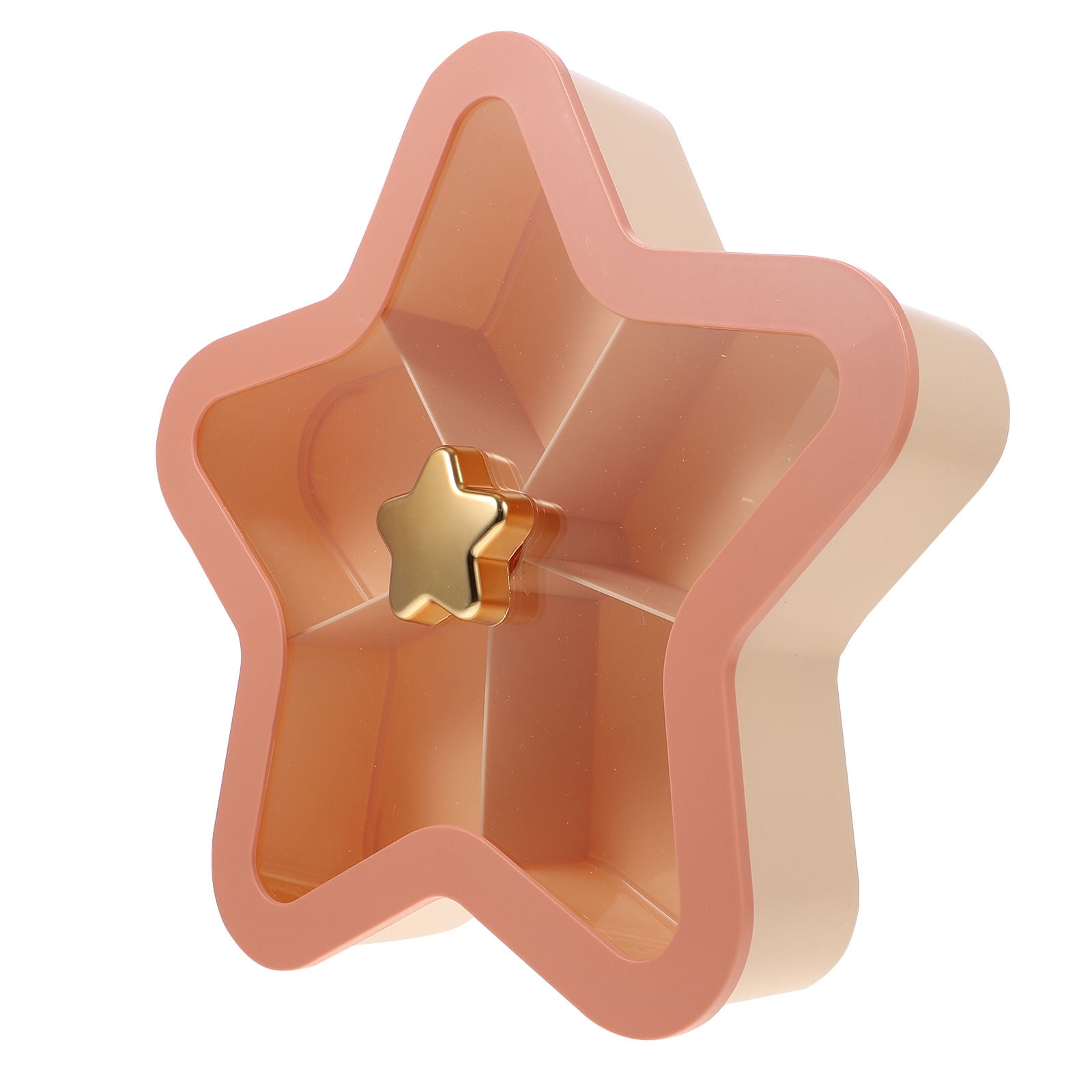 FONWILYO 1Pack Fresh and Simple Design Pink Plastic Snack Plate for Fruit and Candy Serving Home Use