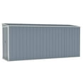 thumbnail image 3 of vidaXL Wall-Mounted Storage Shed Galvanized Steel for Backyard Garden, 3 of 24