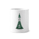 thumbnail image 1 of Egipto momia Horus Christmas Tree manto Titular de cepillo de dientes de cerámica taza de regalo pluma blanco taza 350ml, 1 of 2