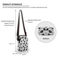 thumbnail image 5 of HELLHERO Crossbody Bags Cat Paw Print Pattern with Zipper Closed Crossbody Small Bags for Men, Women, 5 of 6