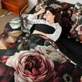 thumbnail image 4 of Castle Fairy Floral Rose 7 Pieces Bedding Comforter Set for Teenagers,Chic Flower Full Bedding Set Lightweight,Spring Graden Fitted Sheet Flat Sheet,Super Cozy Room Decor, 4 of 8