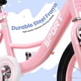 thumbnail image 3 of Enjoyrun 16" Kids Bike,Girls Bike with Training Wheels,Basket and Doll Seat,Bicycle for Children Ages 5-8,Pink, 3 of 7