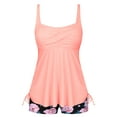 thumbnail image 6 of Rivelino Tankini Swimsuits for Women Plus Size Flowy Swimdress Tummy Control 2 Piece Bathing Suits with Shorts, 6 of 8