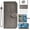 Gray, variant on Asuwish Screen Protector Included Mandala Flower Hard Shell Wallet Cell Phone Case with Tempered Glass Screen Protector for Google Pixel 8 Pro, Purple