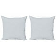 thumbnail image 1 of Ambesonne Geometric Throw Pillow Cover 2 Pack, Diagonal Striped Rhombs, 20", Pale Purpleblue White, 1 of 2