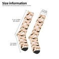 thumbnail image 5 of Easygdp Beagle Dog On Brown Fashionable Adult Sockings&Sports Sockings&Breathable Sockings, Non-Pilling,Contrasting Color Design, 5 of 9