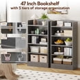 thumbnail image 6 of YQ JENMW 5-Tier Bookshelf,Storage Organizer Bookcase with Open Shelf,For Living Room,Bedroom,Home Office, 6 of 8