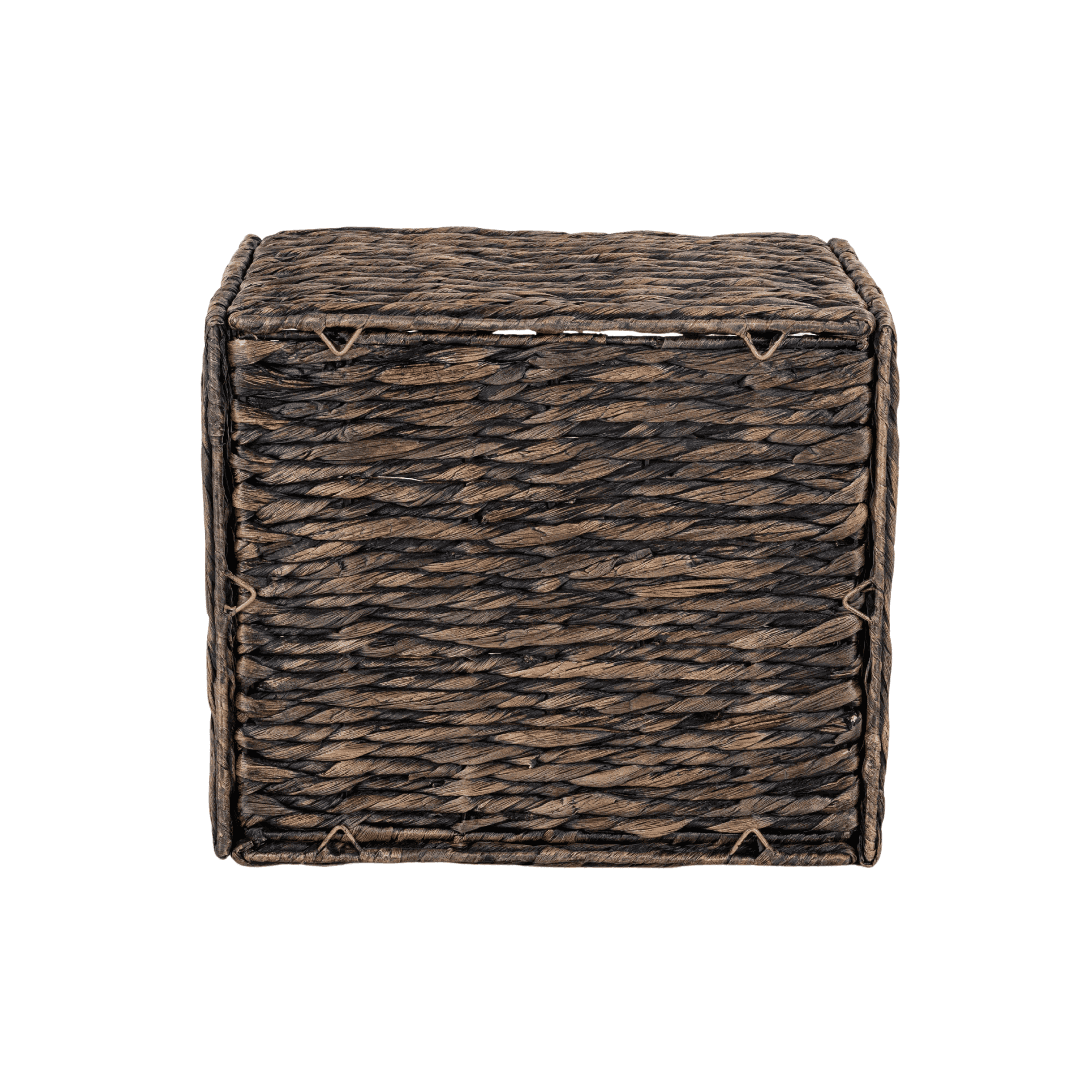 Better Homes & Gardens Collapsible Washed Water Hyacinth Cube Storage Bins, 2 Pack