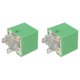 thumbnail image 1 of 2x 12v 35a 5 pines relé de ventilador de radiador de refrigeración verde 6547tx para 206 207 306 307 406 407 807, 1 of 5