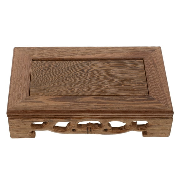 FELTECHELECTR Coffee Wood Displaying Pedestal For Household Item Home Display 1 Pc