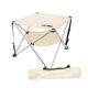 thumbnail image 1 of Outdoor Mini Folding Table Portable Lightweight 600D Oxford Cloth Folding Table for Camping BBQ Picnic Khaki, 1 of 5