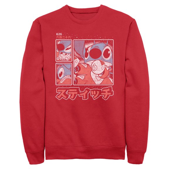 Mens Lilo & Stitch Comic Book Panels Sweatshirt