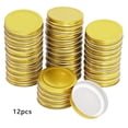 thumbnail image 3 of Cateissary KOGOTA 12 piezas 70 mm de boca ancha tapas de tarros de conservas sellado tapas de almacenamiento tapa de repuesto Cocina y Comedor Dorado, 3 of 6