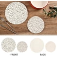 thumbnail image 4 of GZHJMY 2PCS Funny Ghost Trivets Pot Holders Set and Placemats Set, Hot Pads, Table Mats for Cooking and Baking, Cotton Braided Hot Pads, 7.09"+9.45", 4 of 7