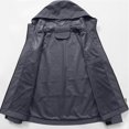 thumbnail image 7 of CHGBMOK Men's Softshell Hooded Jacket Water Resistant Zip Up Windbreaker Lightweight Outdoor Coat for Travel Camping Daily Commute, 7 of 7