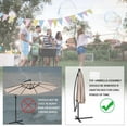 thumbnail image 7 of Offset Hanging Umbrella Outdoor Market Umbrella，10', 7 of 7