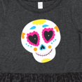 thumbnail image 4 of Inktastic Decorated Skull Girls Toddler Dress, 4 of 5