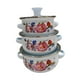 thumbnail image 3 of 3x Ollas esmaltadas con tapa Olla honda para sopa Utensilios de cocina antiadherentes Utensilios de cocina esmaltados A, 3 of 9