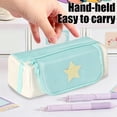 thumbnail image 7 of Under 1$ Pencil Case Large Capacity Multi Functional Pen Pouch Stationery Organizer for College Office Teens 9.1x3.3x3.3 in Cloth Multicolor by Xuniizn, 7 of 7