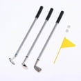 thumbnail image 4 of Golf Pen Set Mini Desktop Golf inch   Pen Game Putting Green Flag Ballpoint Pens Yellow, 4 of 9