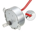 thumbnail image 4 of Uxcell Synchronous Motor 12 VAC 4-5RMP 50-60Hz 4W Double Flat Shaft CW/CCW, 4 of 5