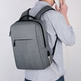 thumbnail image 2 of CHENjy Multifunctional Large Capacity Business Leisure Backpack Men Women Computer Bag Durable Canvas Zipper Fashion Travel Work Use, 2 of 6