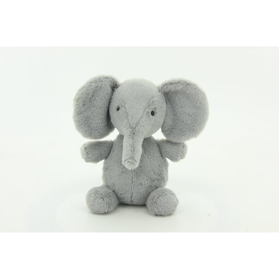 Plushland Soft Stuffed Elephant Animal Plush Toys Gift for Baby,Girls,Boys,Kids,Great Decor for Nursery, Room,Bed -Gray-9 Inch