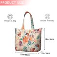 thumbnail image 4 of Pioneer Flower Floral Print Pattern Travel Tote Bags for Women Carry On,Large Weekender Bags for Women Travel,Multi Functional Duffle Bag for Work,Shopping,Sports, 4 of 5