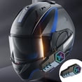 thumbnail image 1 of Casco Integral onlyliua para motocicleta con Auriculares Bluetooth y Reducción de Ruido, 1 of 7