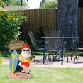 thumbnail image 3 of Resin Funny Gnome Figurines with Surfboard Welcome Sign It's 5 O'Clock Somewhere Statue for Home Garden Yard Decoration, 3 of 10