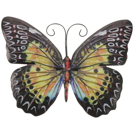 

1pc Wall Hanging Pendant Iron Butterflies Hanging Ornament Outdoor Decor