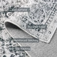thumbnail image 3 of Boho Vintage Round Rug ft- Faux Wool Dreely Washable Area Rug Small Distressed Throw Rugs Floor Carpet for Door Mat Entryway Bedrooms Laundry (Round - ; Diameter Border ), 3 of 7