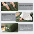 thumbnail image 6 of 67'' Oversized Chaise Lounge Chair, Cloud Plush Corduroy Sofa Bed for Living Room, Modern Deep Seat Sleeper Couch with Back Cushion, No Assembly Required, (Sage Green), 6 of 12
