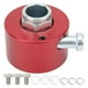 thumbnail image 1 of Quick Release Steering Wheel Hub with Push Button for 3-Hole Steering Wheel, 3/4" Shaft, Red, 1 of 2