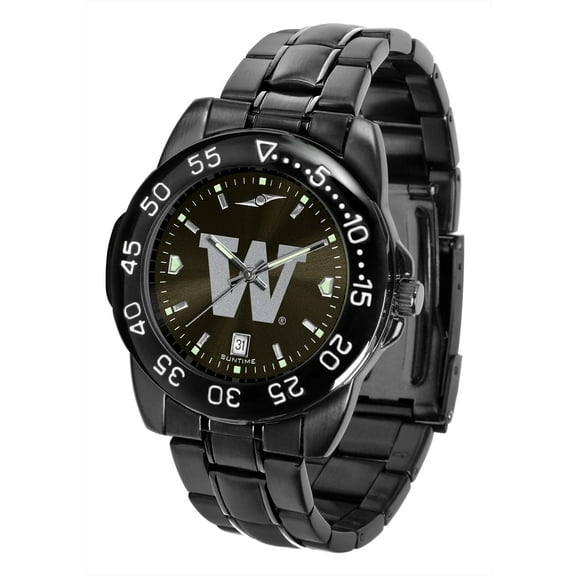 Black Washington Huskies FantomSport Watch