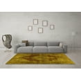 thumbnail image 3 of Ahgly Company Machine Washable Indoor Rectangle Persian Yellow Bohemian Area Rugs, 3' x 5', 3 of 4