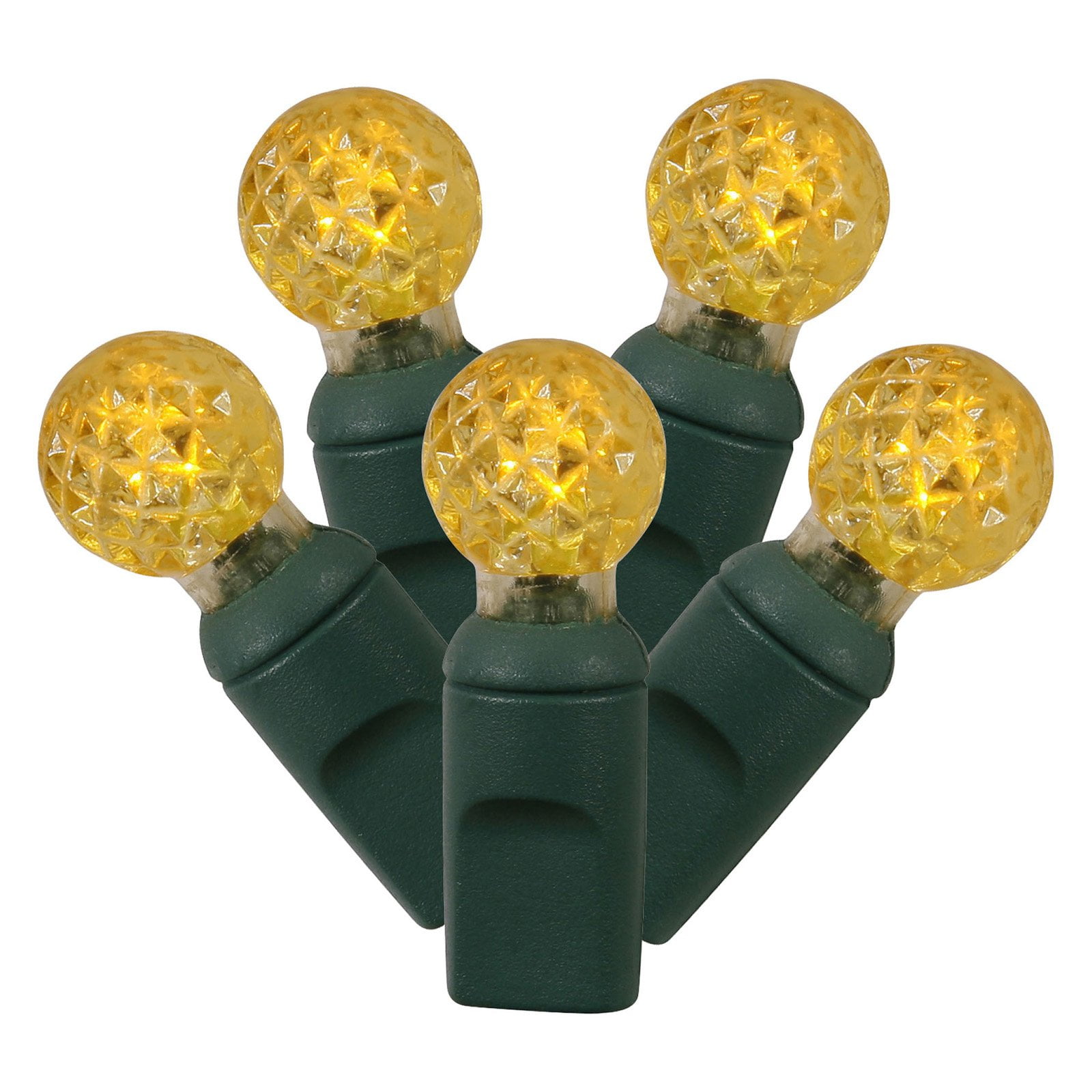 Vickerman 50 ct. Yellow G12 LED Lights with Green Wire - Walmart.com ...