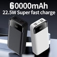thumbnail image 3 of 22.5W Fast Charging 60000mAh Power Bank with LED Display, Portable Charger for Android Phones, Outdoor Camping Emergency Power Supply, 3 of 12