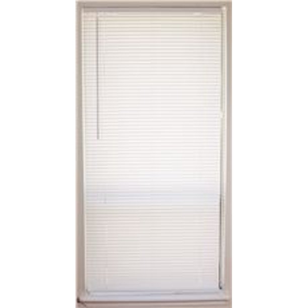 DESIGNER'S TOUCH CORDLESS 1INCH VINYL MINI BLINDS, 27 IN. X 72 IN