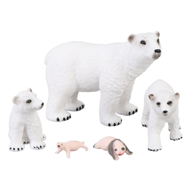 Juguete Modelo De Oso , Ciclo De Crecimiento Cognitivo, Juguete Educativo, Simulación De Estatuilla De Oso , Juguete 5 Piezas Para Niños