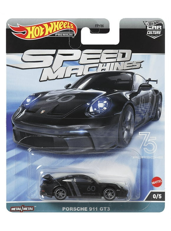 Hot Wheels Premium Car Culture 2023 Speed Machines - Porsche 911 GT3 (black) - Chase 0/5