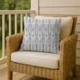 thumbnail image 6 of Creative Products Herringbone Print Gray 18 x 18 Indoor / Outdoor Pillow, 6 of 9