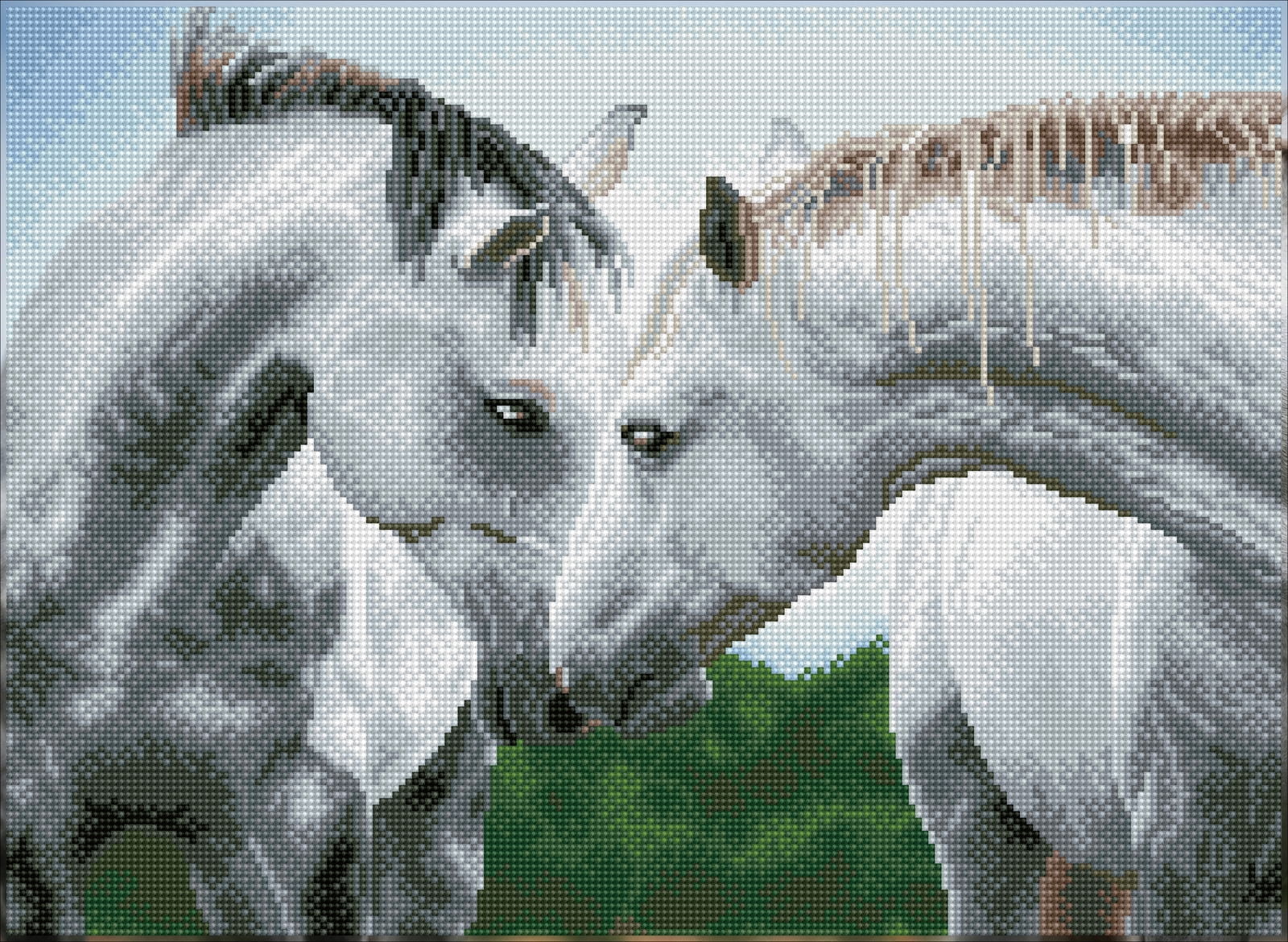 Diamond Dotz Sweet Talk Horse Diamond Painting Kits for Adults - Diamond Art Kits a Relaxing Creative Craft Kit with Dotz Gems 20"x15"