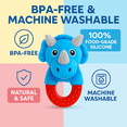 thumbnail image 2 of Wristy Buddy Teething Ring for Babies, Soft Dinosaur Teething Toys & Gloves with Infant Chew Toys, 1 Count, 2 of 4