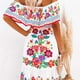 thumbnail image 3 of WILLBEST Vestidos Casuales Elegante Vestido Maxi Con Estampado Floral Rojo Y Hombros Descubiertos Para Mujer, 3 of 3