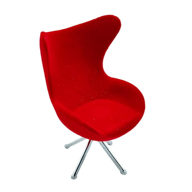 1:12 Moderna Silla De Cisne Sillas De Respaldo Alto Conjunto De Zulema Juguetes en miniatura de casa de muñecas