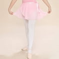 thumbnail image 5 of Travelwant Girls Ballerina Sheer Wrap Ballet Tutu Dress Child Dance Skate Over Scarf Dancewear with Tie Waist Chiffon Dance Skirts, 5 of 7